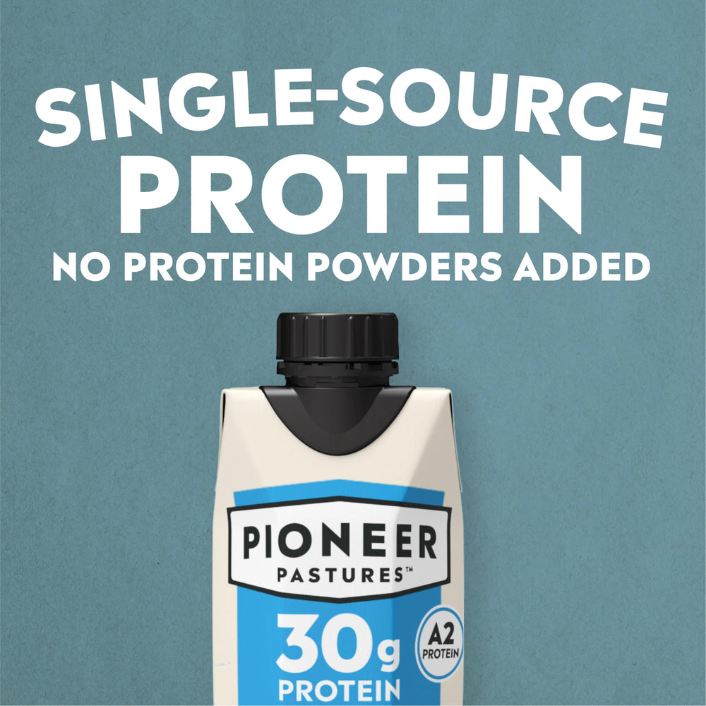 Pioneer Pastures A2 Milkshake Vanilla breakfast cup supports a quick balanced start.