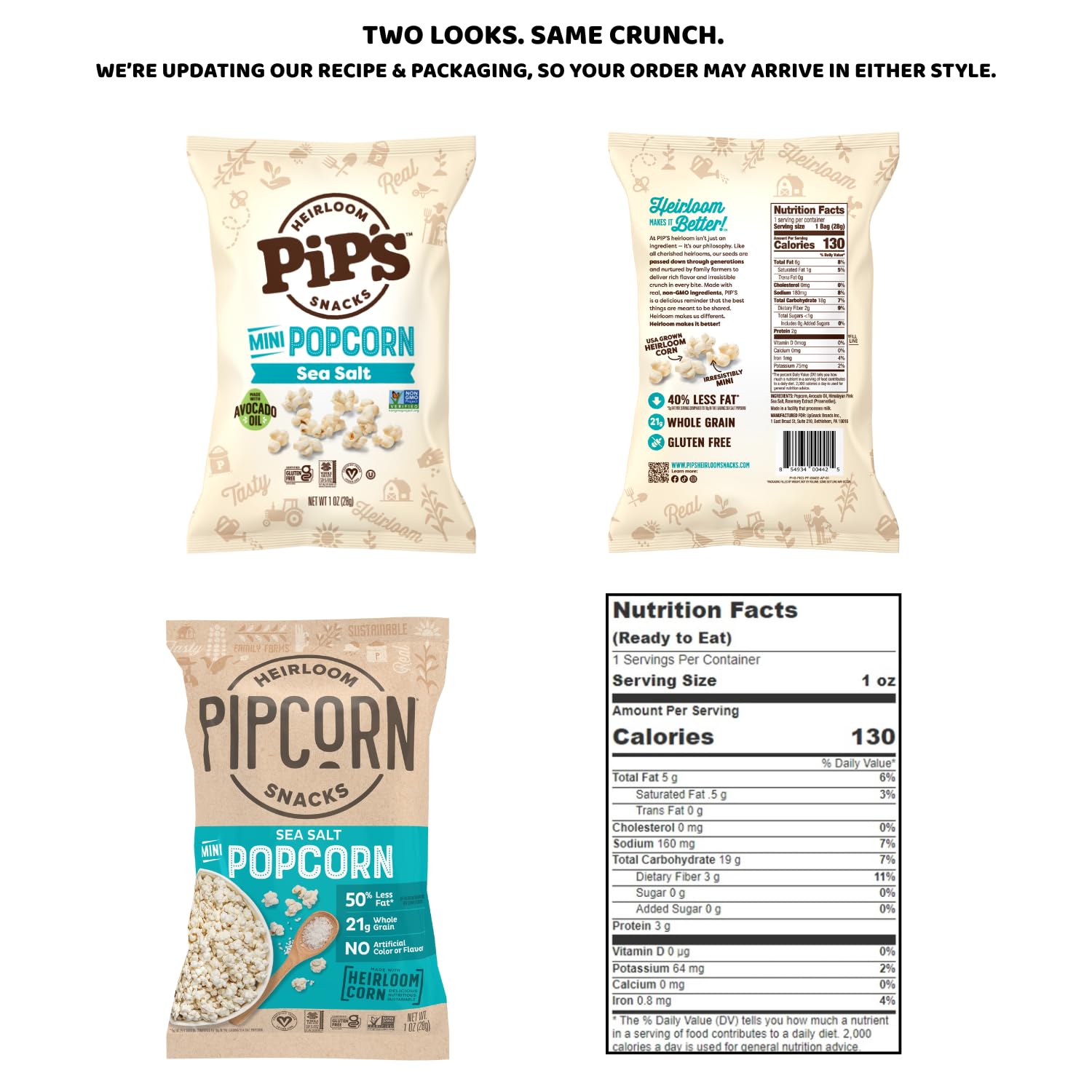 Pipcorn 24-pack individually wrapped snacks perfect for family sharing.