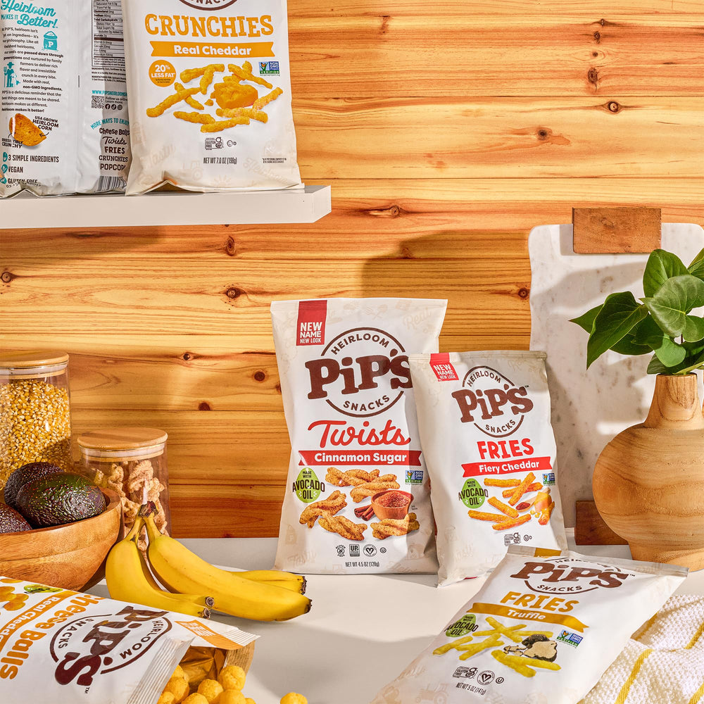 Pipcorn heirloom corn farmer partnerships promote sustainable snacking.