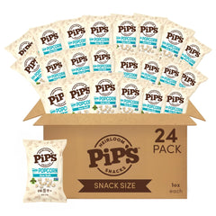 Pipcorn heirloom sea salt mini popcorn 1oz bag ideal for on-the-go snacking.