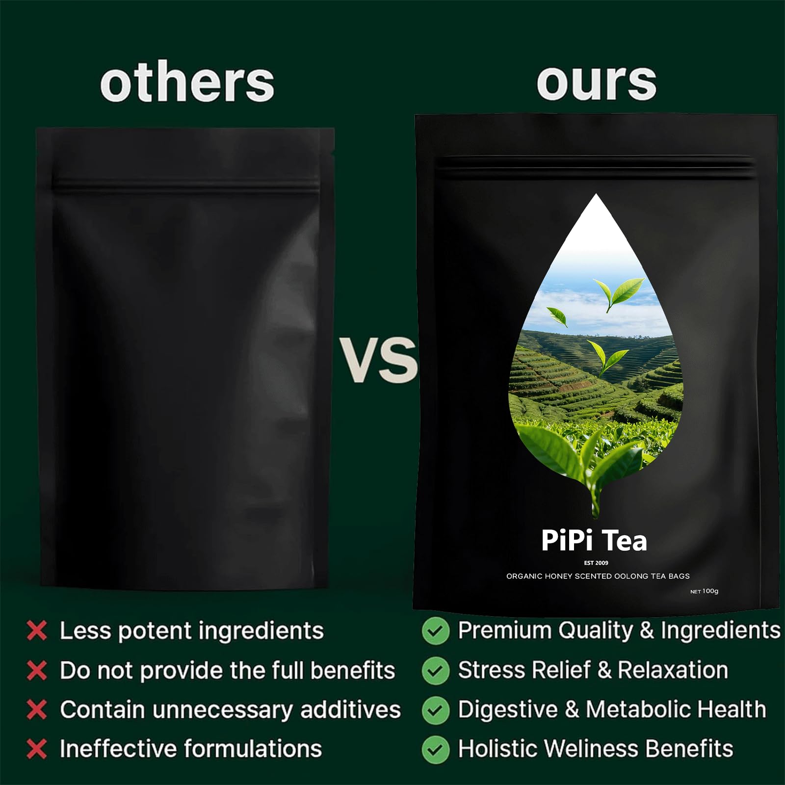 Pipi Tea biodegradable bags support eco-conscious daily rituals.