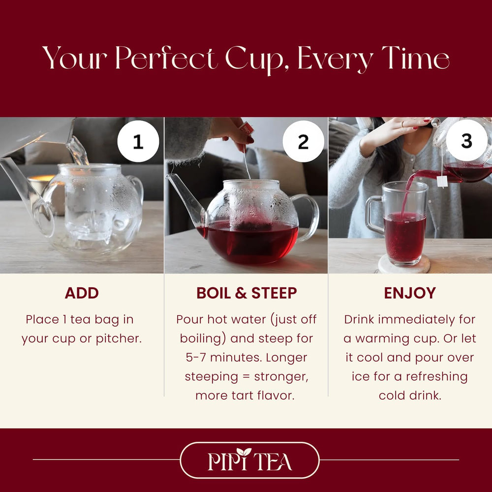 PiPi Tea Non-GMO Vegan Label emphasizing plant-based ingredients