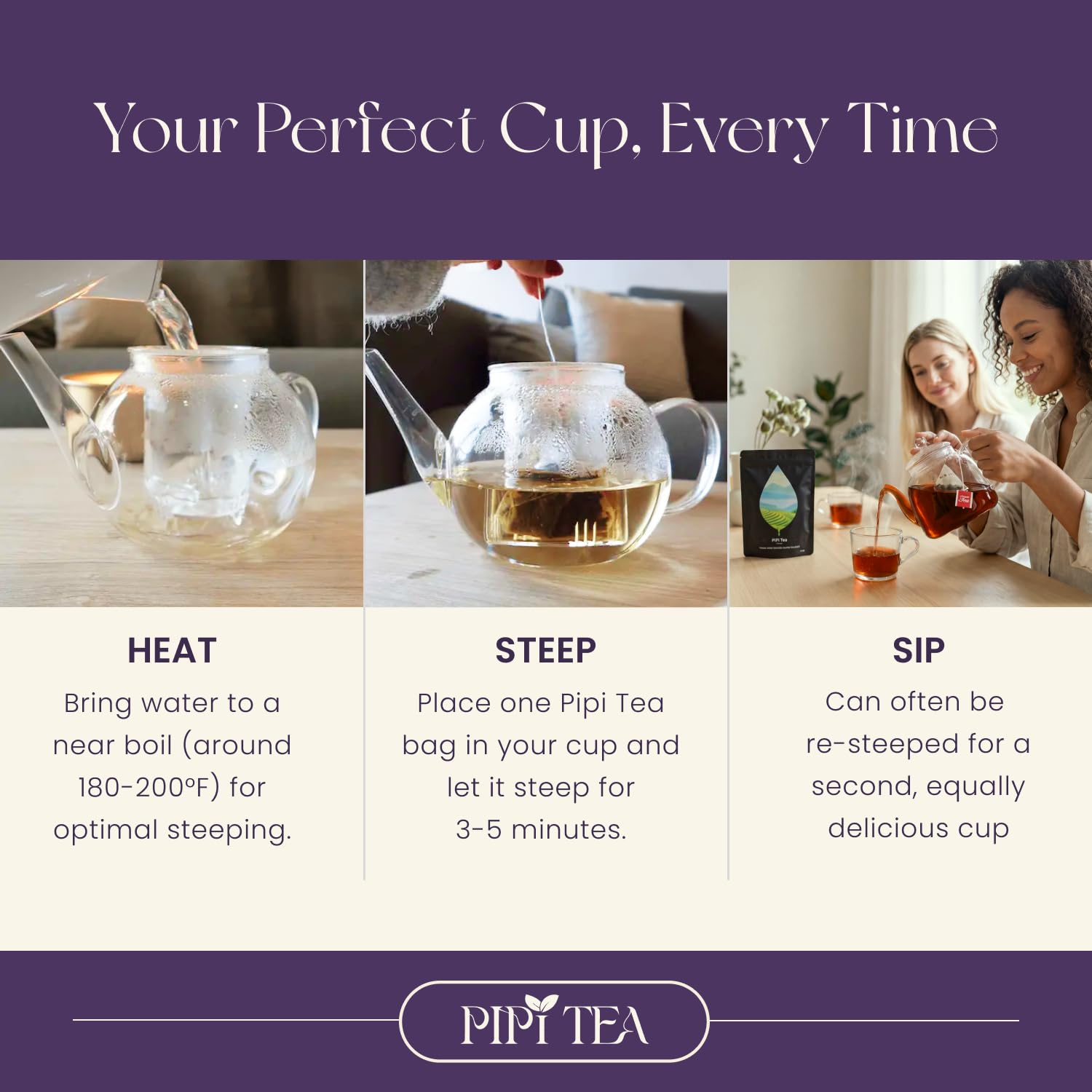 PiPi Tea throat-coat warmth from a gentle sip
