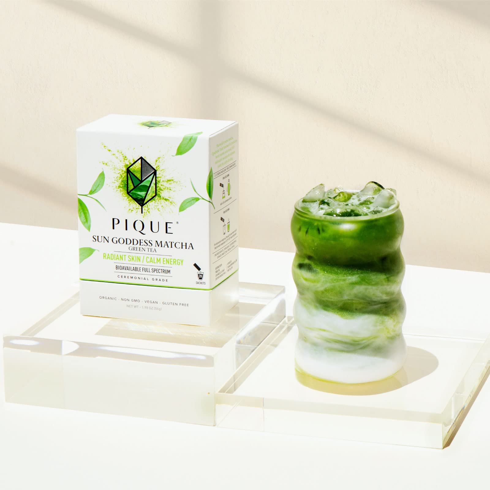 PIQUE organic certification label signals pesticide-free ingredients.