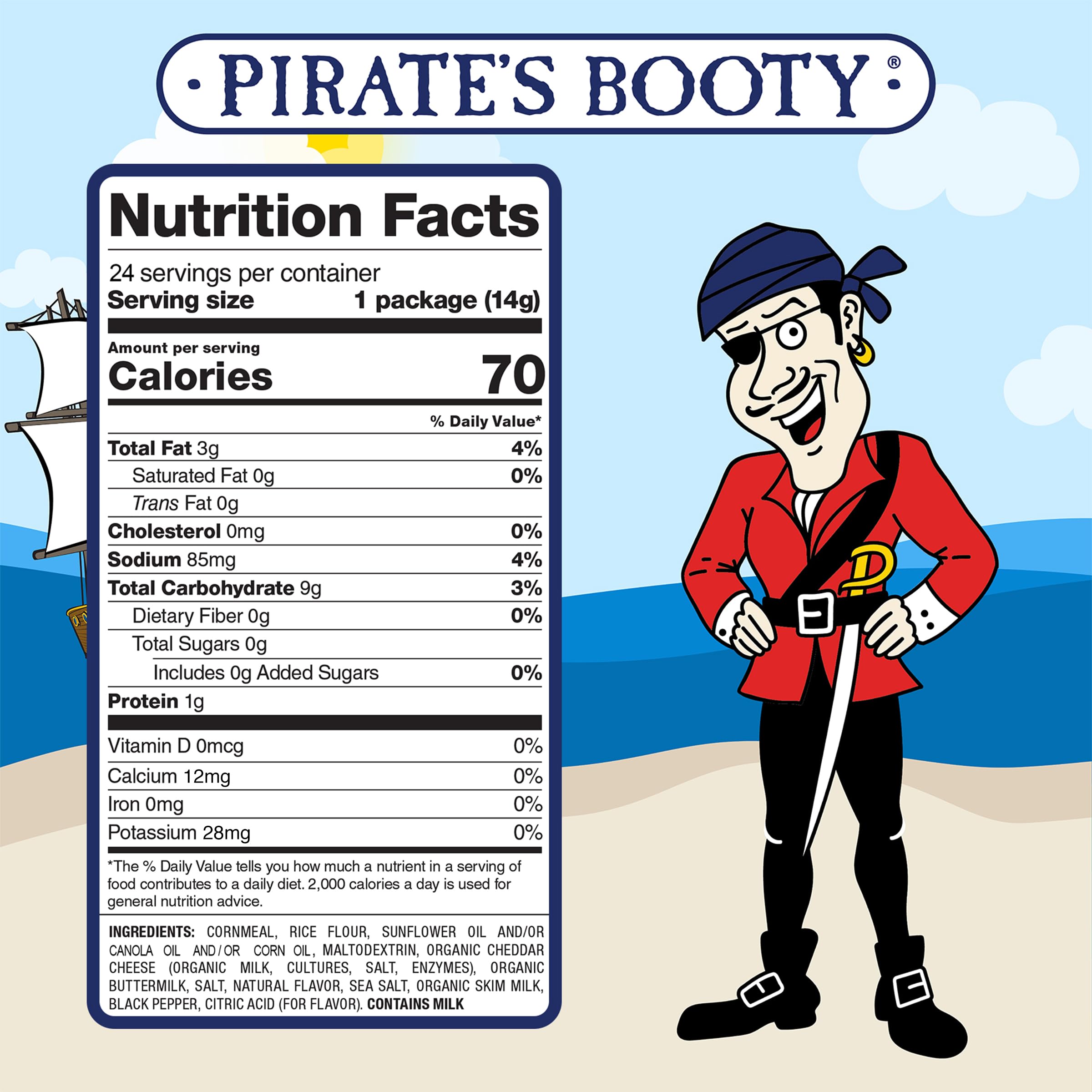 Pirate's Booty baked-not-fried texture close-up highlights lighter crunch