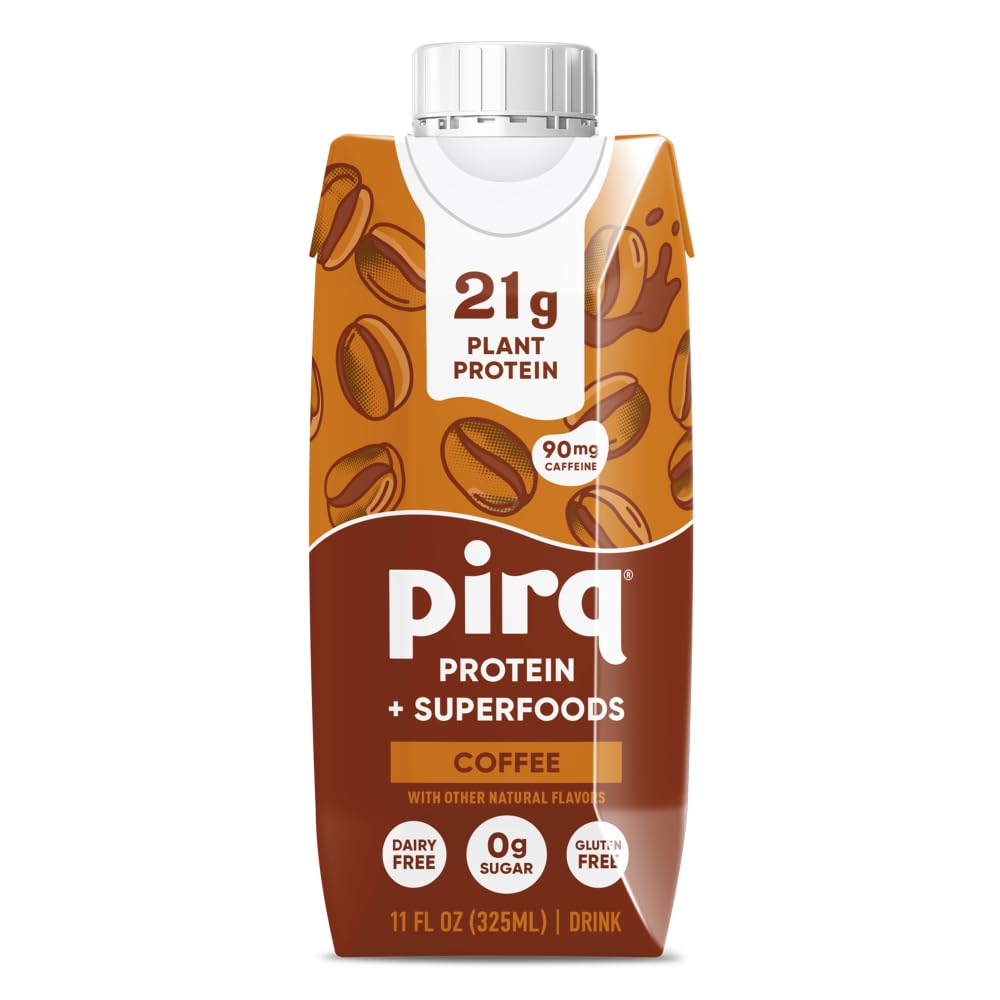Pirq coffee shake glass with foam invites tasting at home