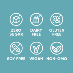 Pirq gluten-free dairy-free label emphasizes allergen-friendly, Keto and vegan options.