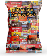 Pisoka bulk variety pack chocolates in a party display for easy sharing.