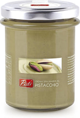 Pistì pistachio cream 200g in a jar, perfect for spreading on bread or desserts.