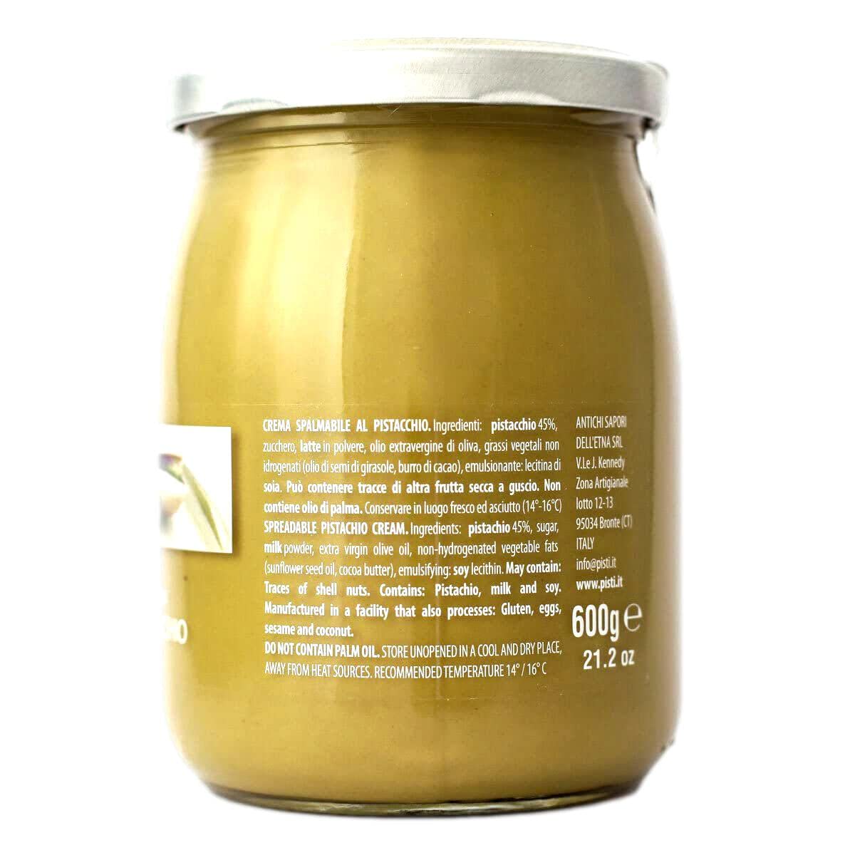 Pisti pistachio cream spread on toast reveals vibrant green color.
