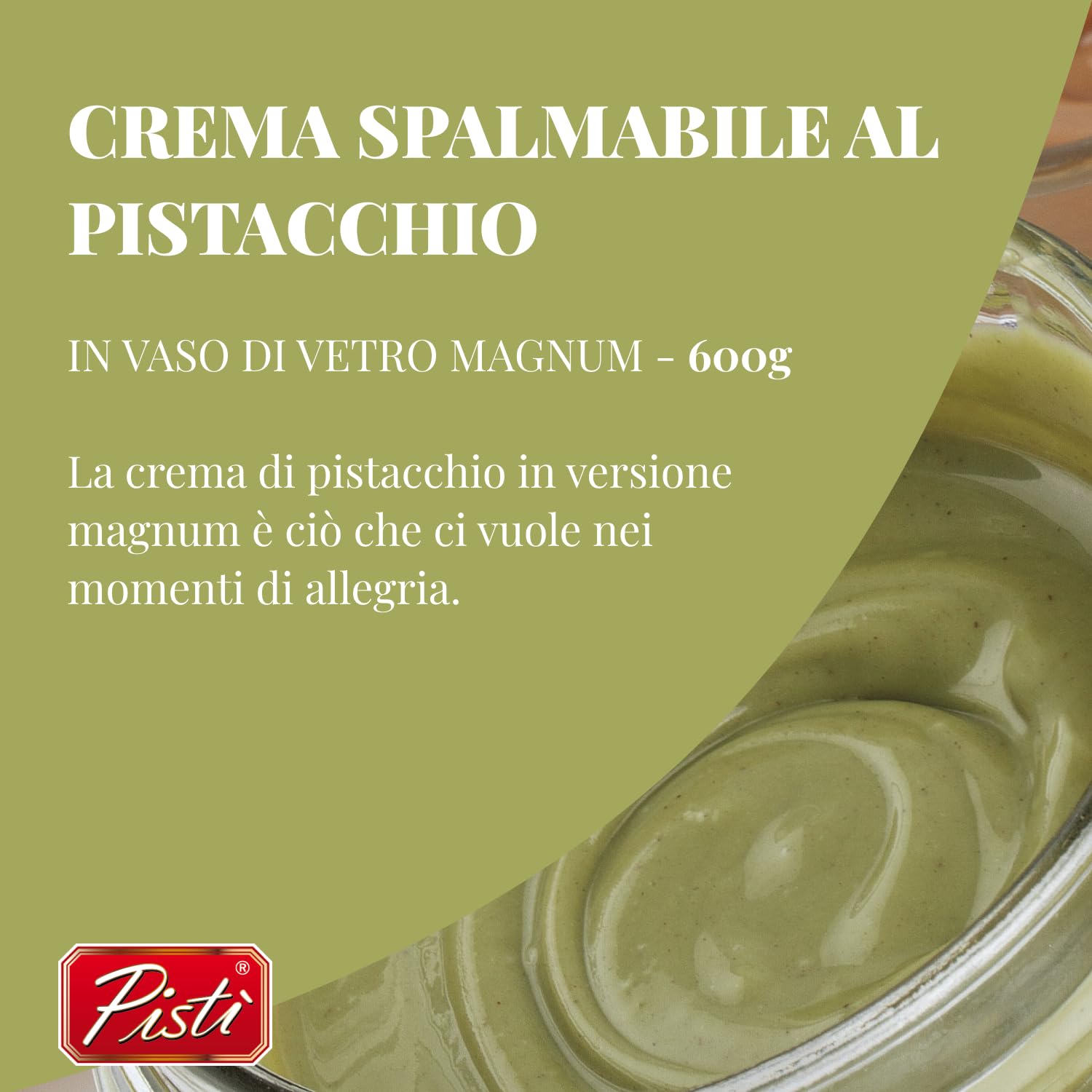 Pisti pistachio spread on toast, showcasing vibrant green color.
