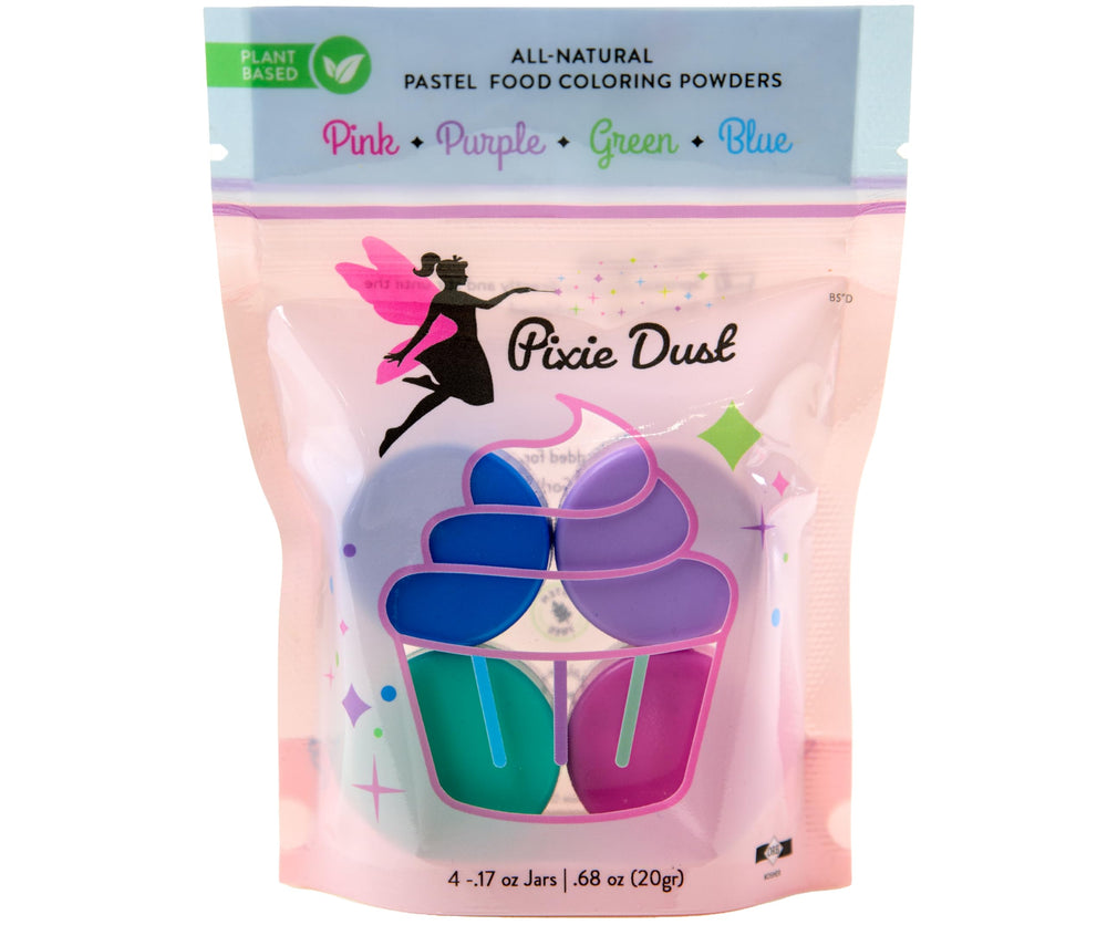 Pixie Dust pink color powder jar for cake decorating and icing