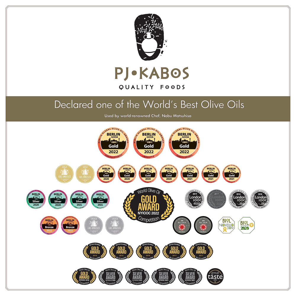 P J KABOS elegant packaging emphasizing ultra-premium quality