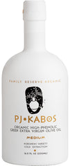 P.J. KABOS Fresh 2025 harvest bottle with pour spout for easy serving.