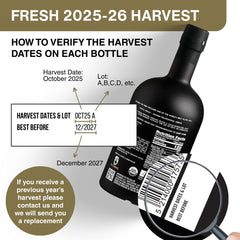 P.J. KABOS olive oil pour glass emphasizes easy finishing and direct drizzle for salads.