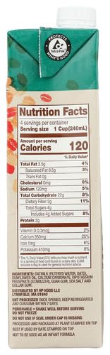 Planet Oat Milk Oat Extra Creamy 32oz bottle pour highlights smooth, rich mouthfeel.