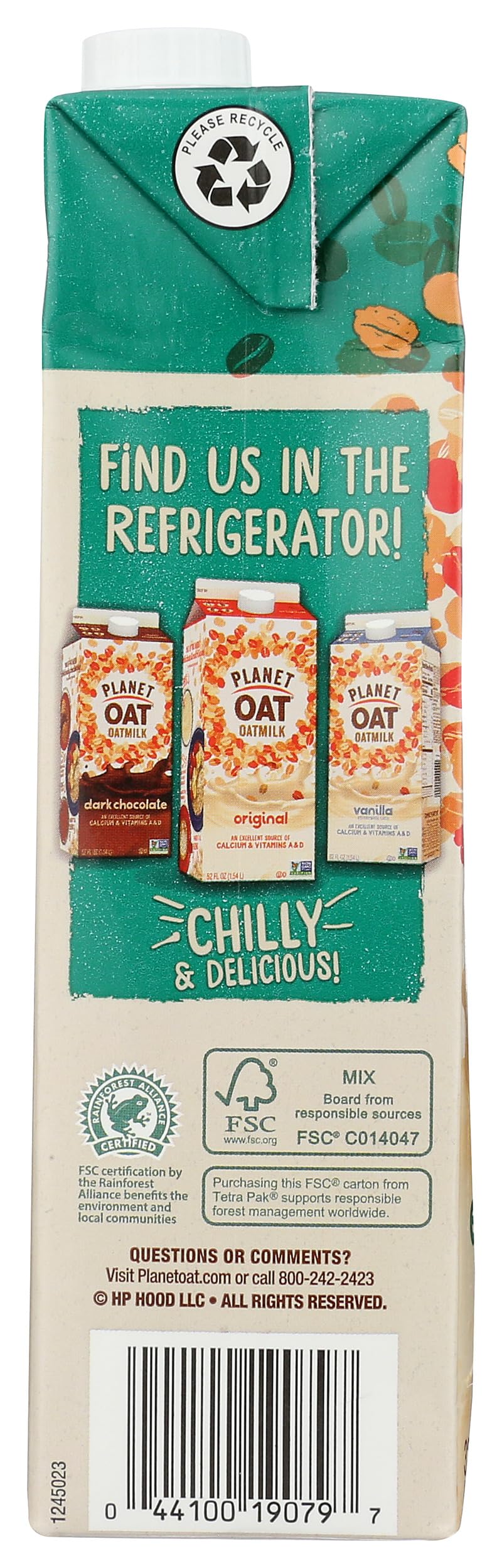 Planet Oat Milk Oat Extra Creamy 32oz glass with foam hints coffee compatibility.