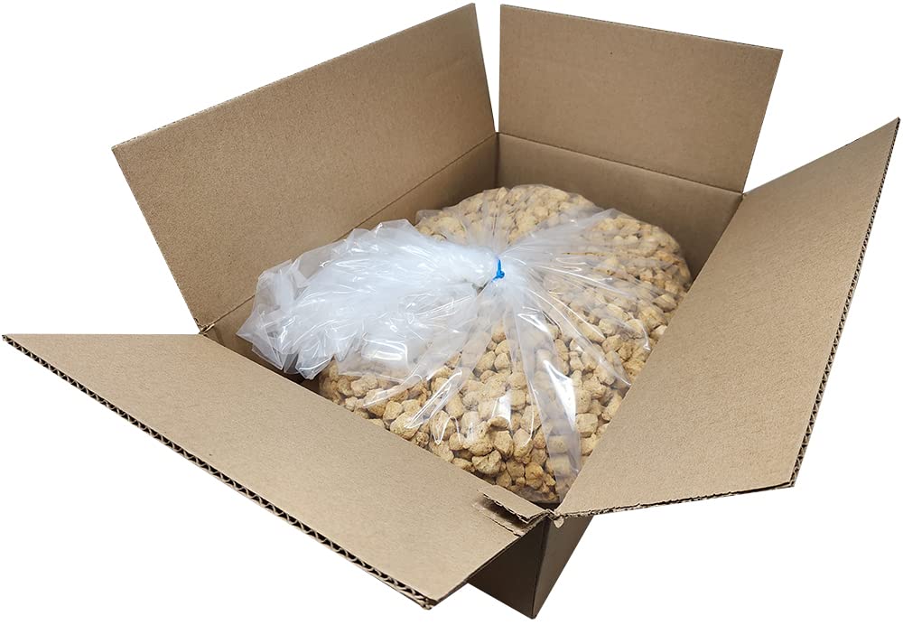 Plant Basics Hearty Plant Protein chunks in a bulk bag for protein-packed vegan meals.