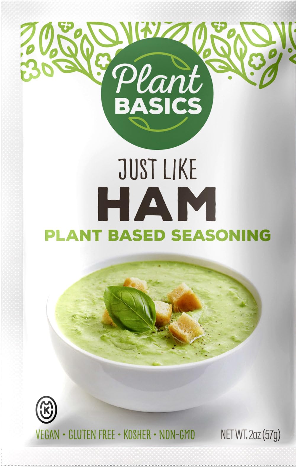 Plant Basics Plant Based Seasoning like ham in broth bowl for rich plant-based flavor.