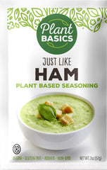 Plant Basics Plant Based Seasoning like ham in broth bowl for rich plant-based flavor.