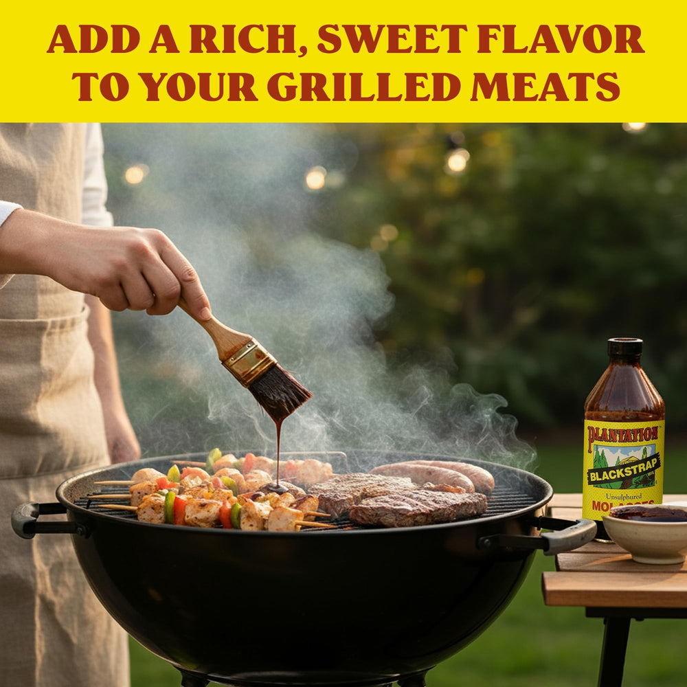Plantation Blackstrap Molasses gardening mix for soil enrichment
