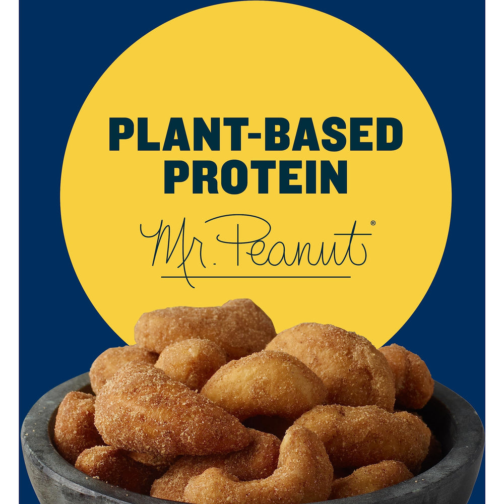 PLANTERS cashews cinnamon and brown sugar on-the-go pack invites quick office or commute snack