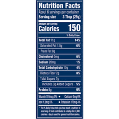 Planters Chipotle Peanuts 6 oz can open lid for resealable freshness on the go.