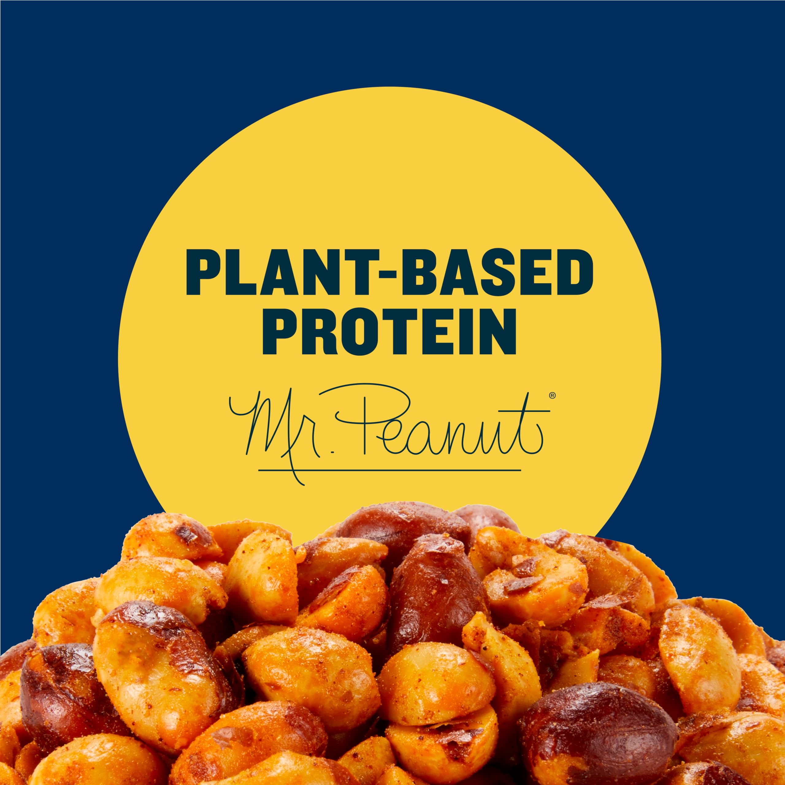 Planters Chipotle Peanuts snack setup in a bowl for appetizers and beverages.