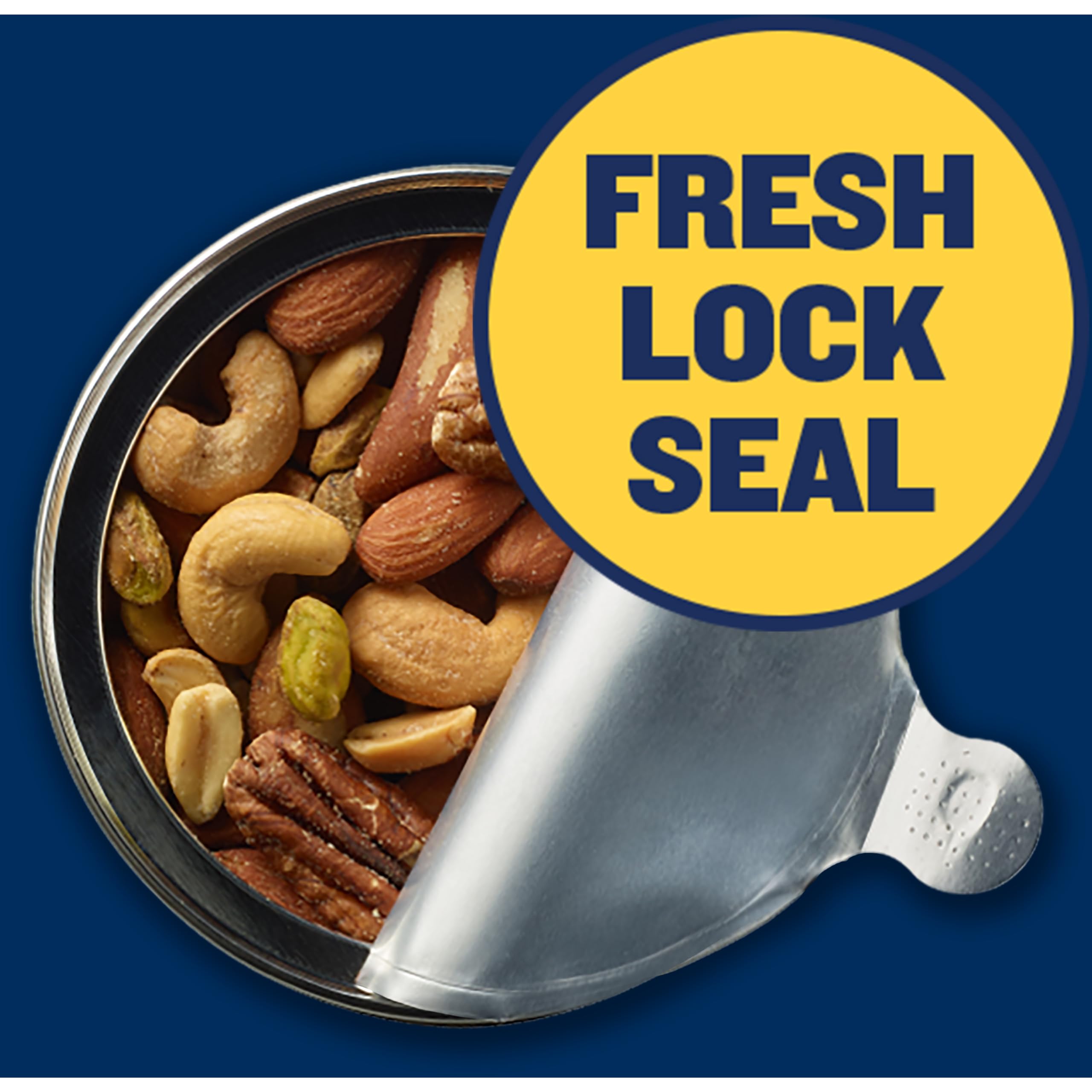 PLANTERS Deluxe Mixed Nuts Brazil nuts adding wholesome crunch to your snack.