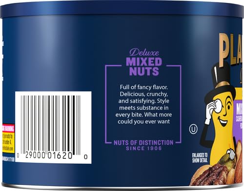Planters Deluxe Mixed Nuts family-snacking setup for gatherings.