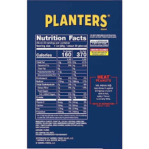 PLANTERS Heat Peanuts crunchy-crisp image highlighting savory roasted texture