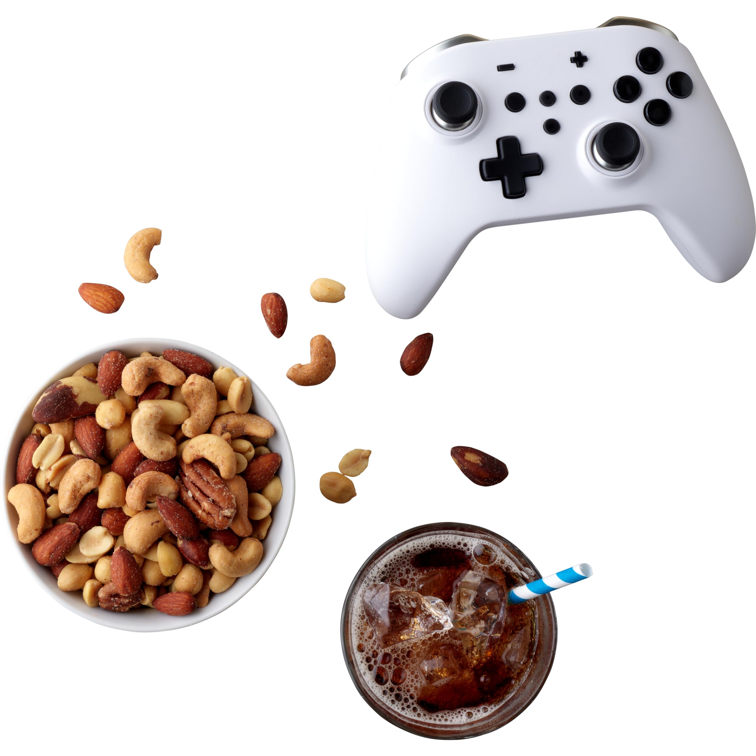 Planters Mixed Nuts variety platter image showing rich, convenient snack option.