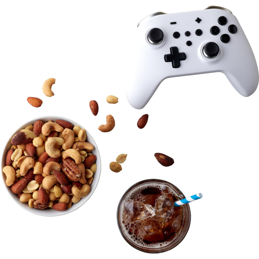 Planters Mixed Nuts variety platter image showing rich, convenient snack option.