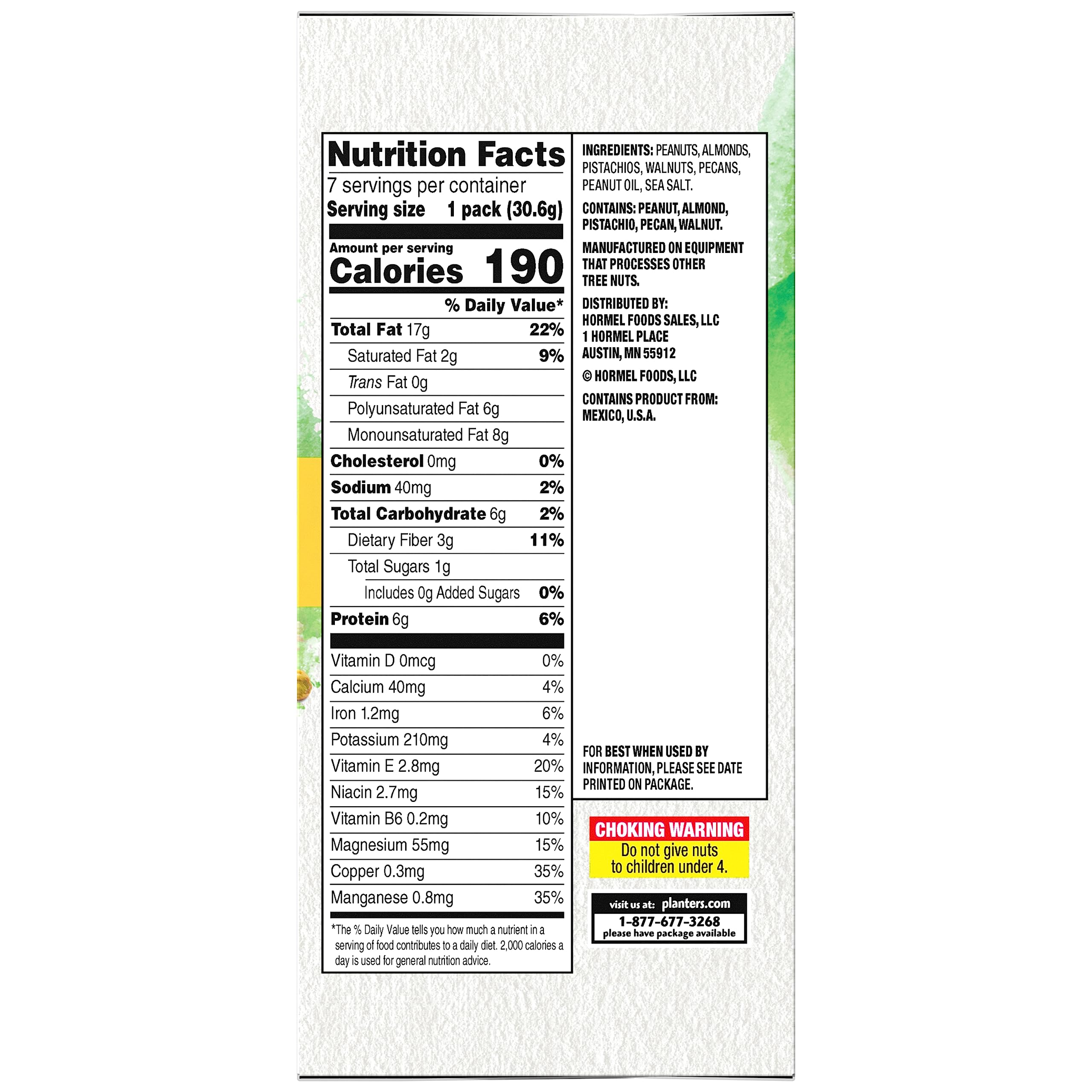 Planters NUT-rition Heart Healthy Mix on-the-go pack for travel or workouts.