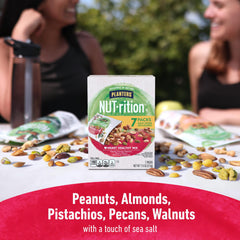 Light sea salt dusting on nuts for balanced flavor in PLANTERS NUT-rition mix