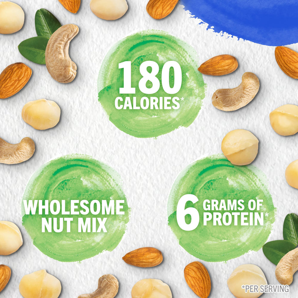 PLANTERS Nut-RITION sea-salt detail on packaging highlighting savory seasoning.