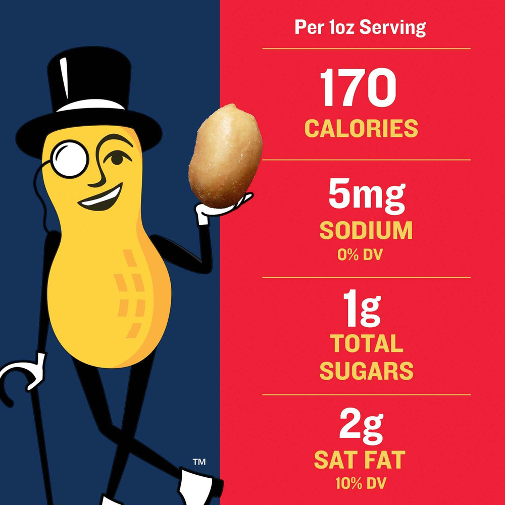 Bulk packaging of PLANTERS peanuts signaling value and shareability.