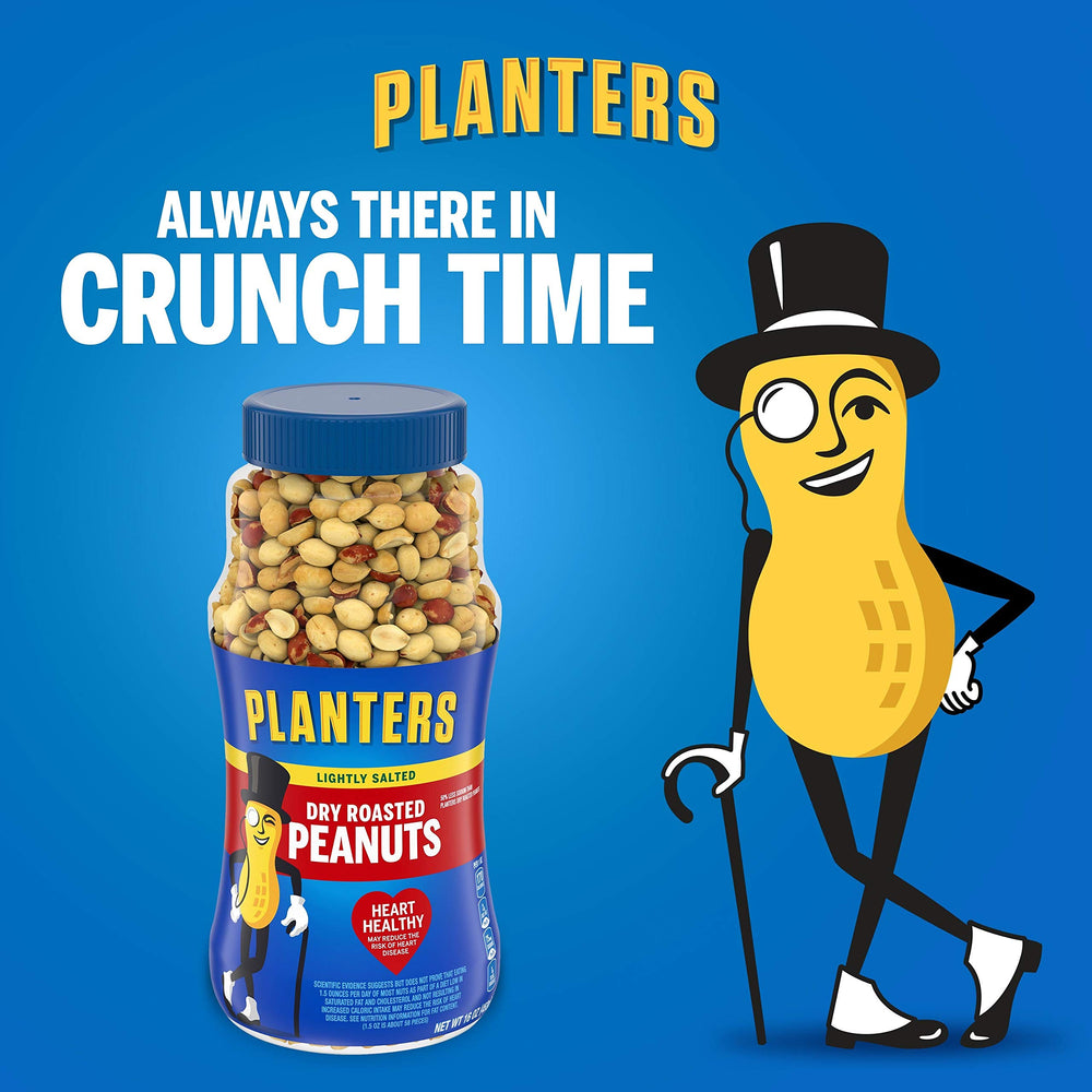 Planters peanuts at a desk, a convenient office snack