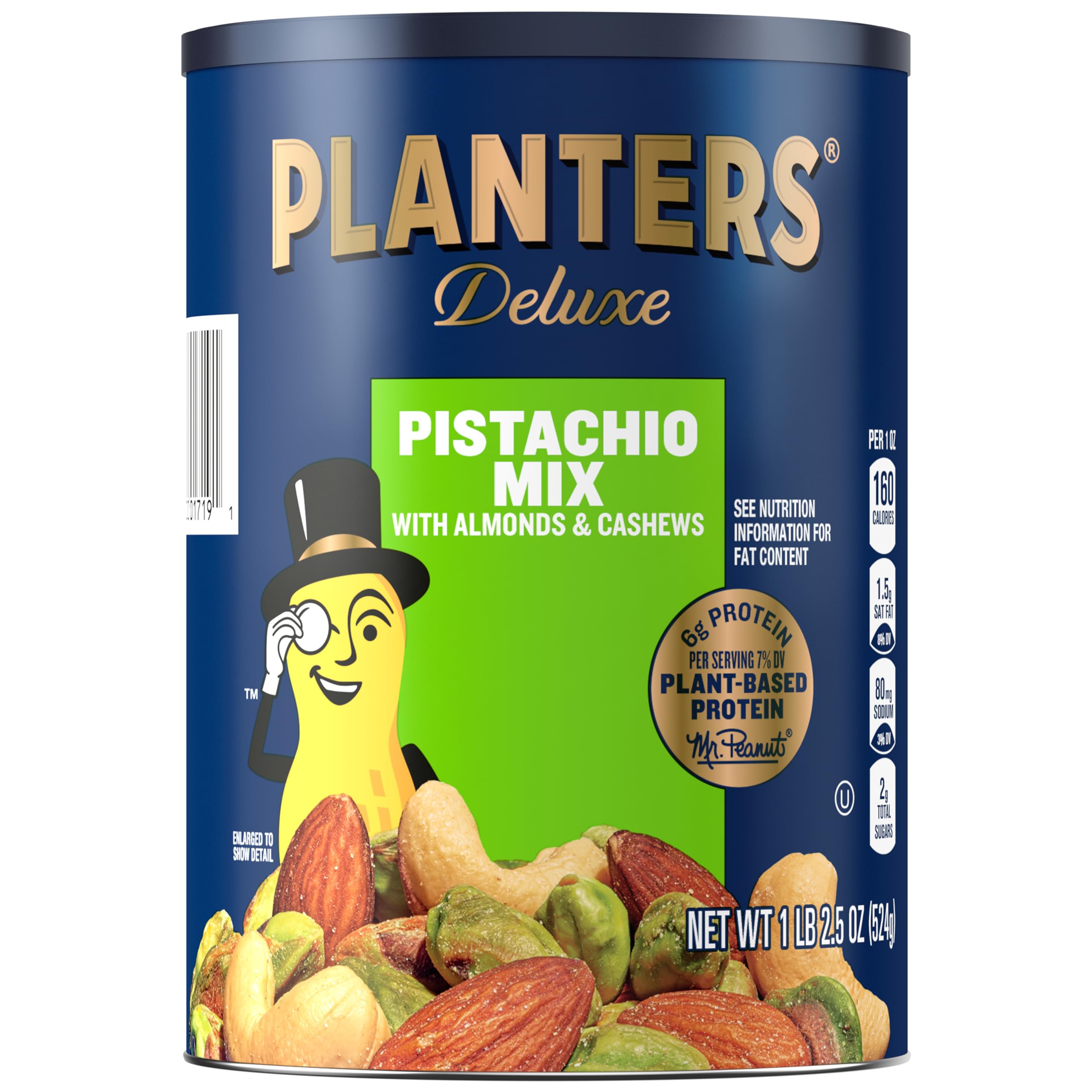 Planters Pistachio Lovers Nut Mix canister ready for on-the-go snacking