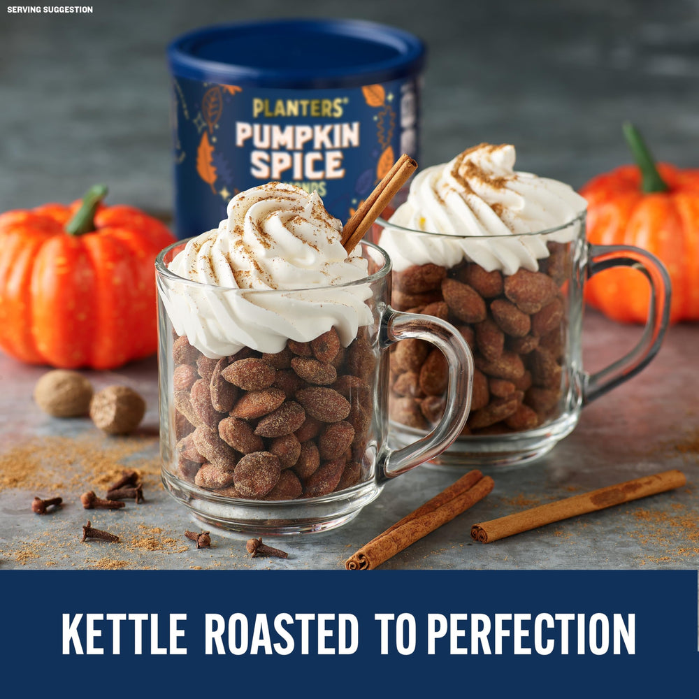 PLANTERS canister on a fall table ready for a seasonal party.