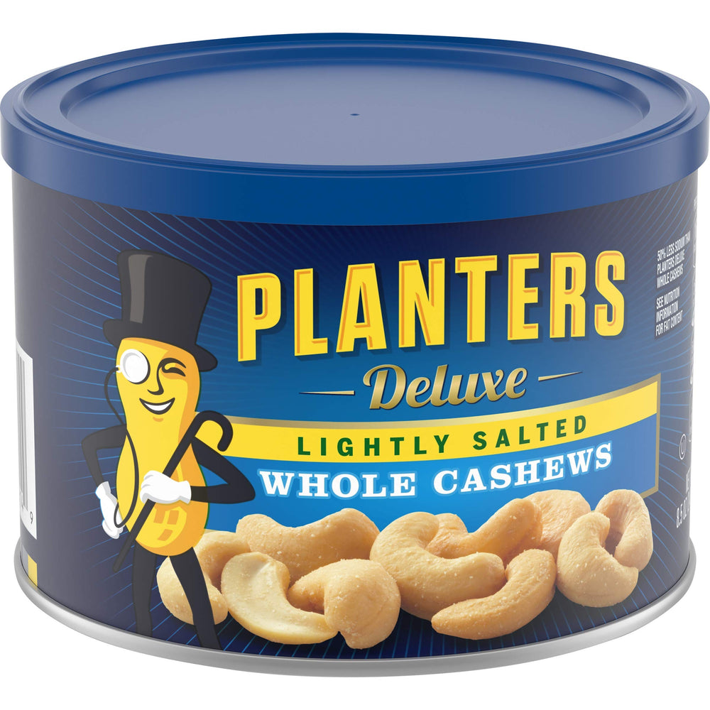 Planters airtight canister keeps cashews fresh after opening