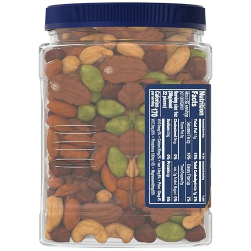 Planters resealable nuts container in kitchen, preserving freshness after opening.