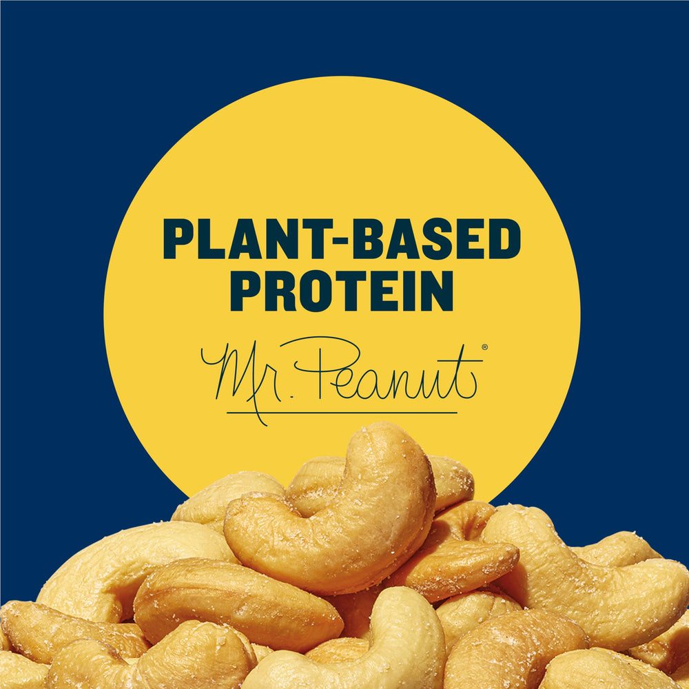 PLANTERS Salted Cashews close-up showing crunchy texture