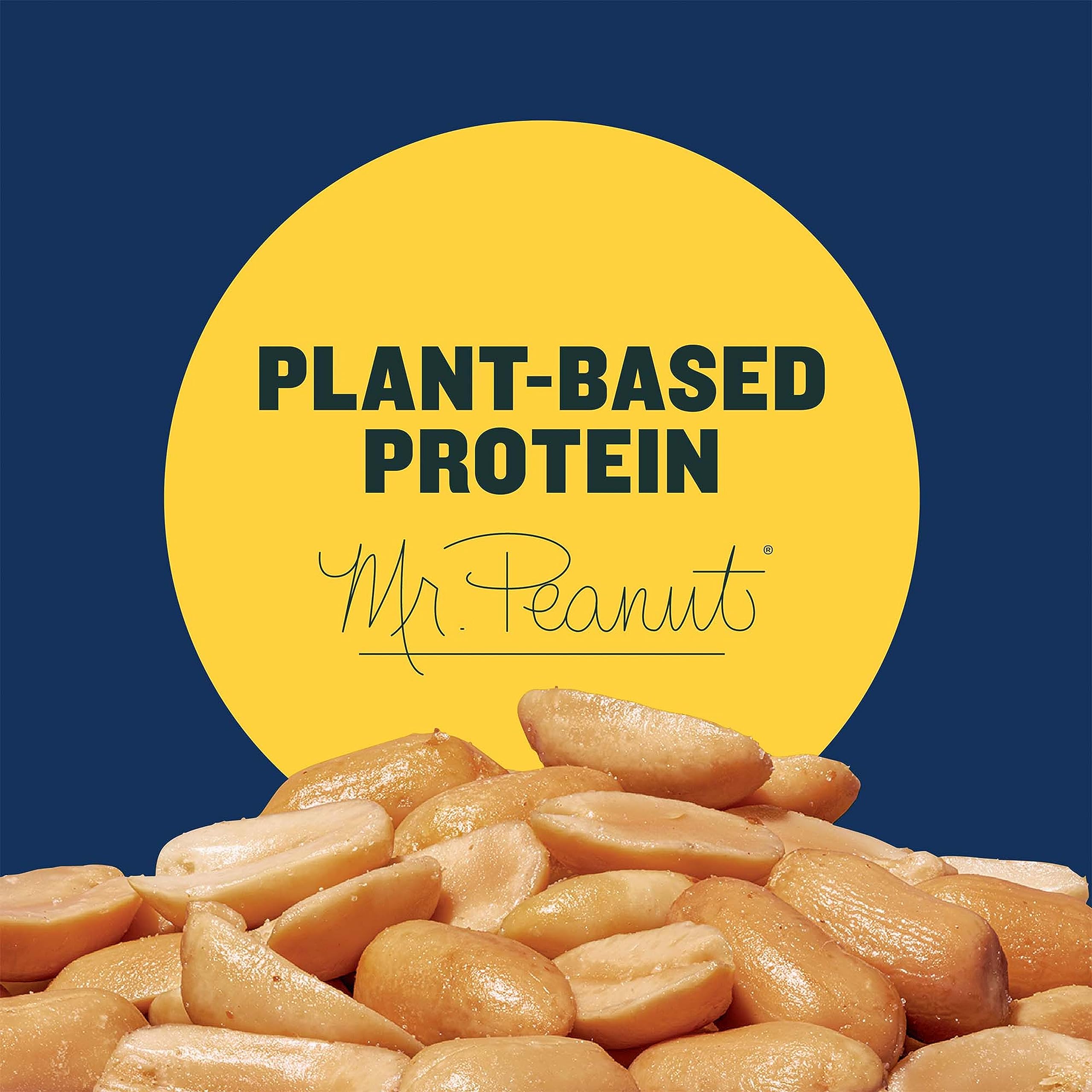 Planters Salted Cocktail Peanuts party-plate, ideal for entertaining guests.