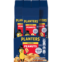 Planters Salted Peanuts 2.5 oz pack close-up — on-the-go crunch