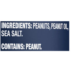 Planters Salted Peanuts canister open reveals generous kernels for quick bites