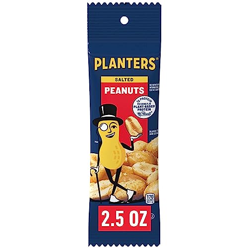 Planters Salted Peanuts close-up — roasted texture and savory flavor