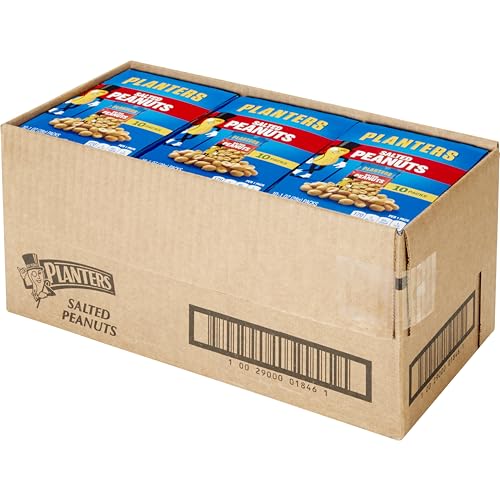 Planters Salted Peanuts on-the-go bag ready for gym bag or desk snack.