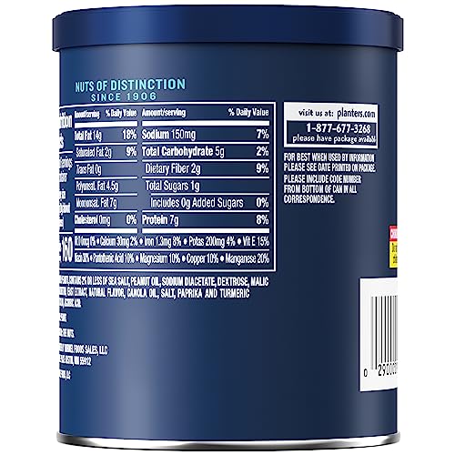 Planters sea salt & vinegar peanuts closeup highlights tangy flavor and crisp texture.