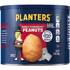 Planters Sweet N' Crunchy can design prevents spills while you snack